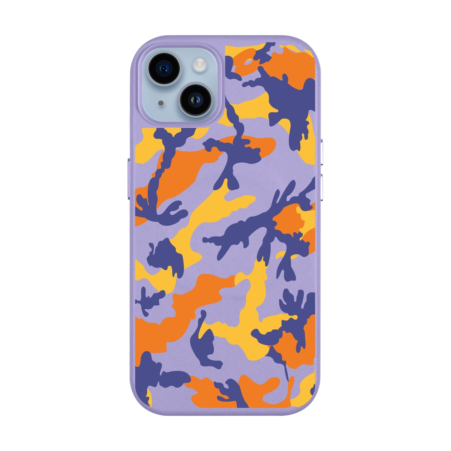 CAMOUFLAGE-iPhone 14 Plus Leather Kılıf MagSafe Özellikli