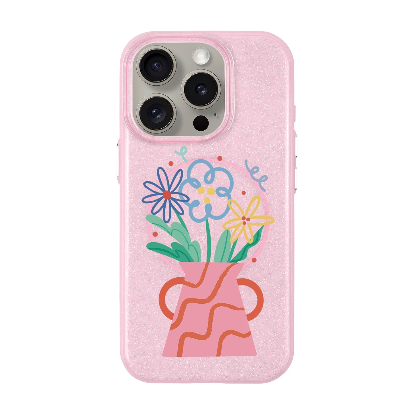 PINK VASE-iPhone 15 Pro Radiant Kılıf MagSafe Özellikli