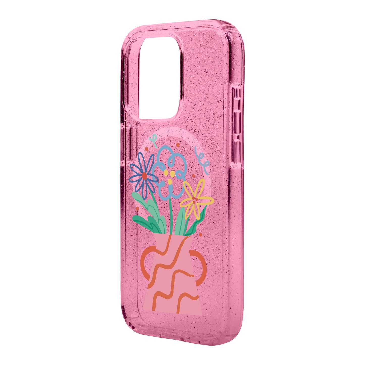 PINK VASE-iPhone 14 Plus Shiny Kılıf MagSafe Özellikli