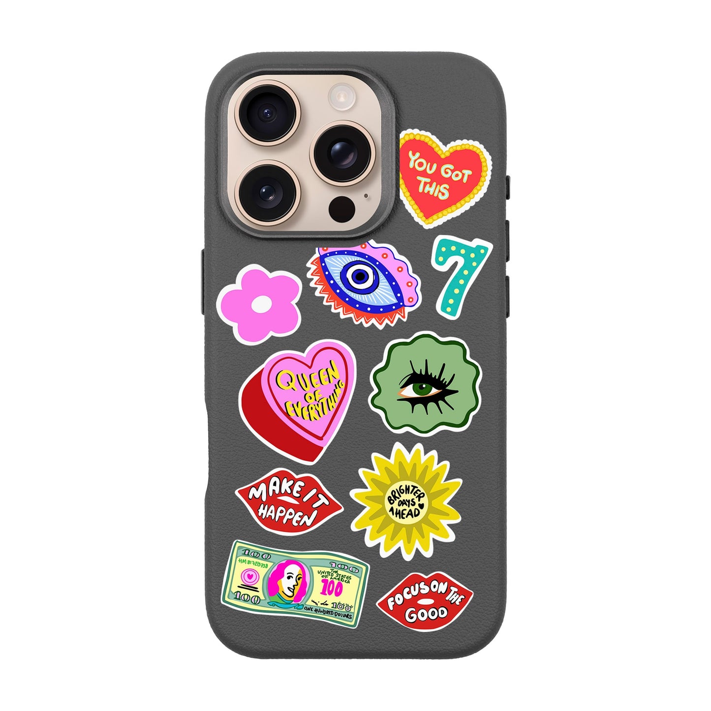 HM STICKERS-iPhone 16 Pro Leather Premium Kılıf MagSafe Özellikli