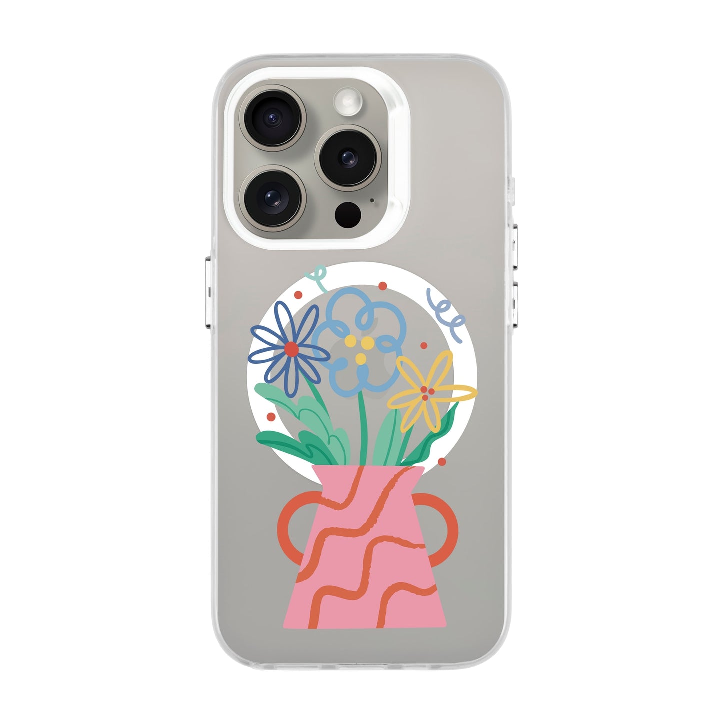 PINK VASE-iPhone 15 Pro Hold Kılıf MagSafe Özellikli