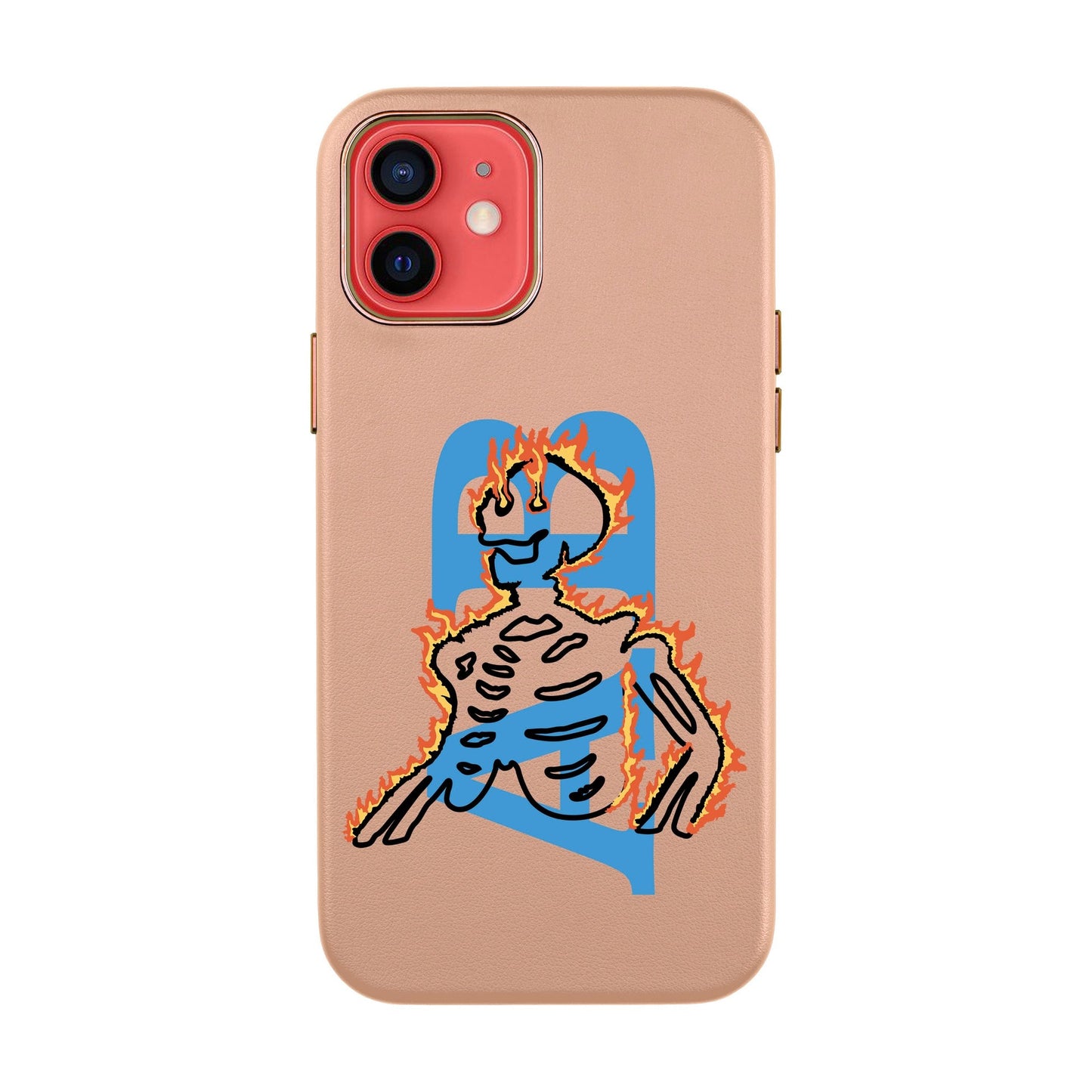 HOT HUMAN KİŞİSELLEŞTİRİLMİŞ-iPhone 12 Mini Leather Kılıf