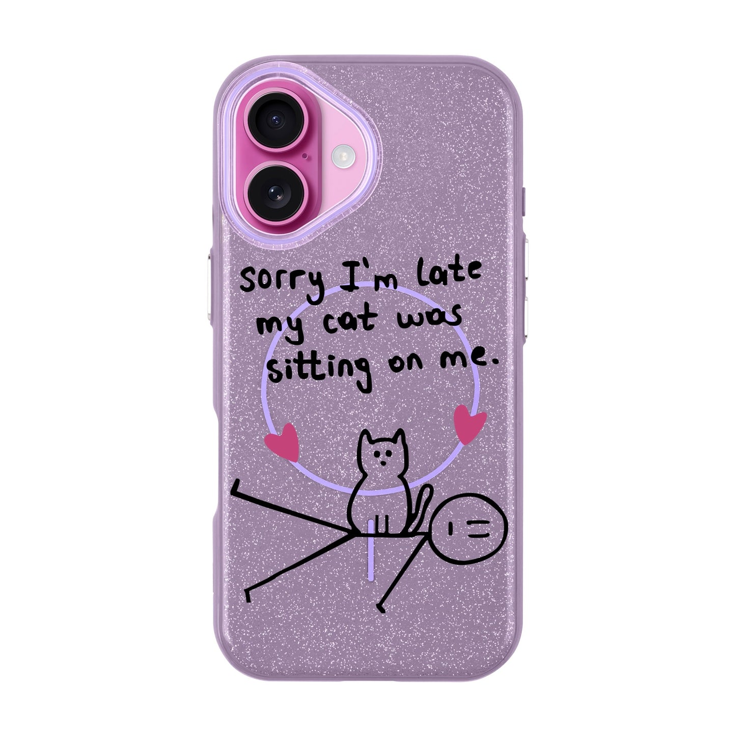 SORRY I'M LATE-iPhone 16 Plus Radiant Kılıf MagSafe Özellikli
