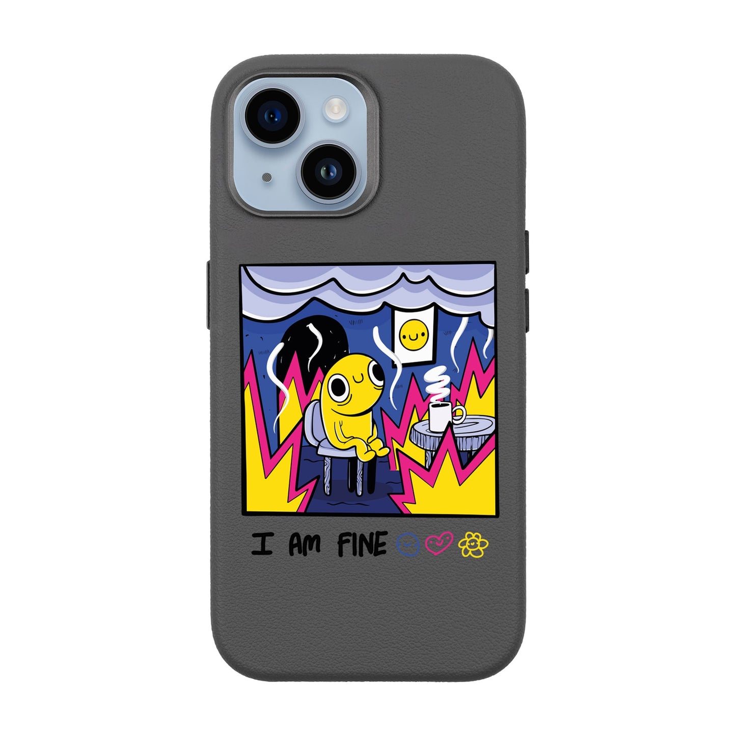 I AM FINE-iPhone 13 Leather Premium Kılıf MagSafe Özellikli