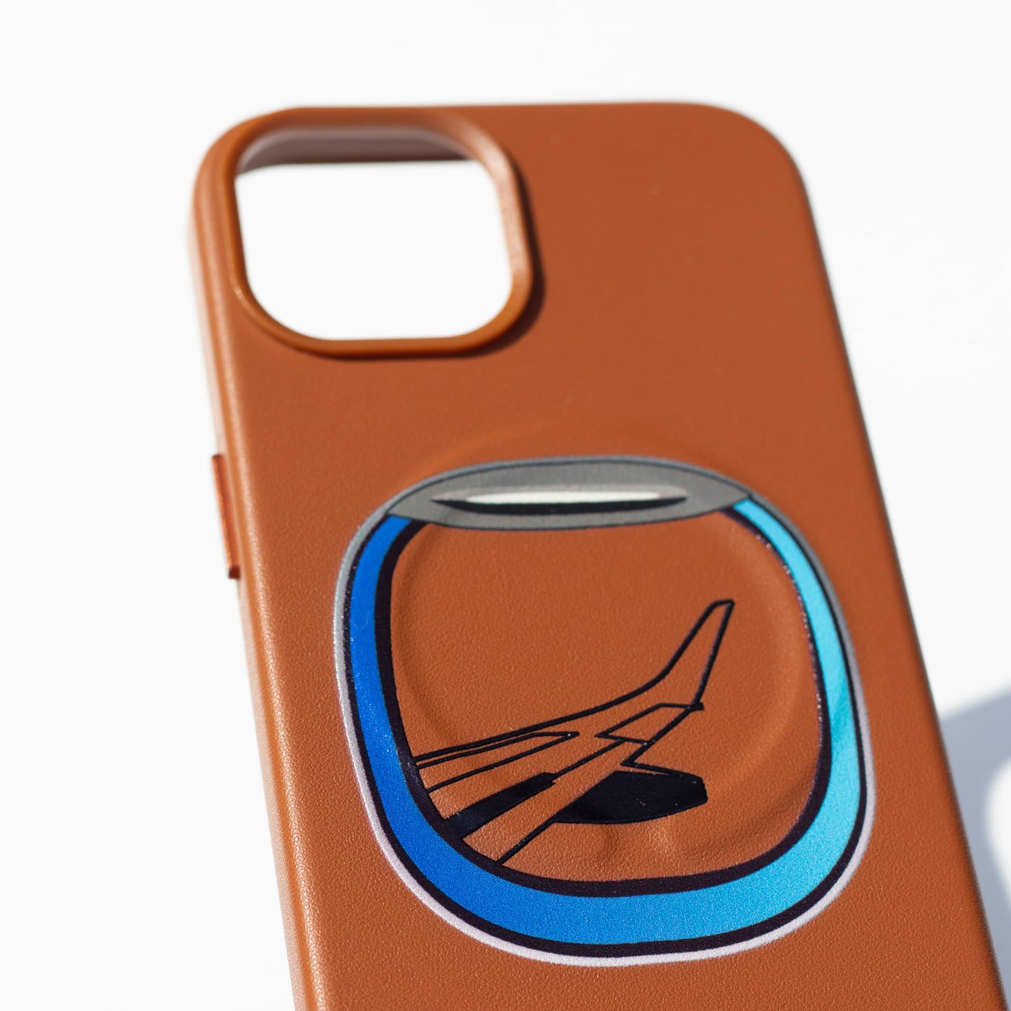 AIRCRAFT WINDOW-iPhone 11 Leather Kılıf MagSafe Özellikli