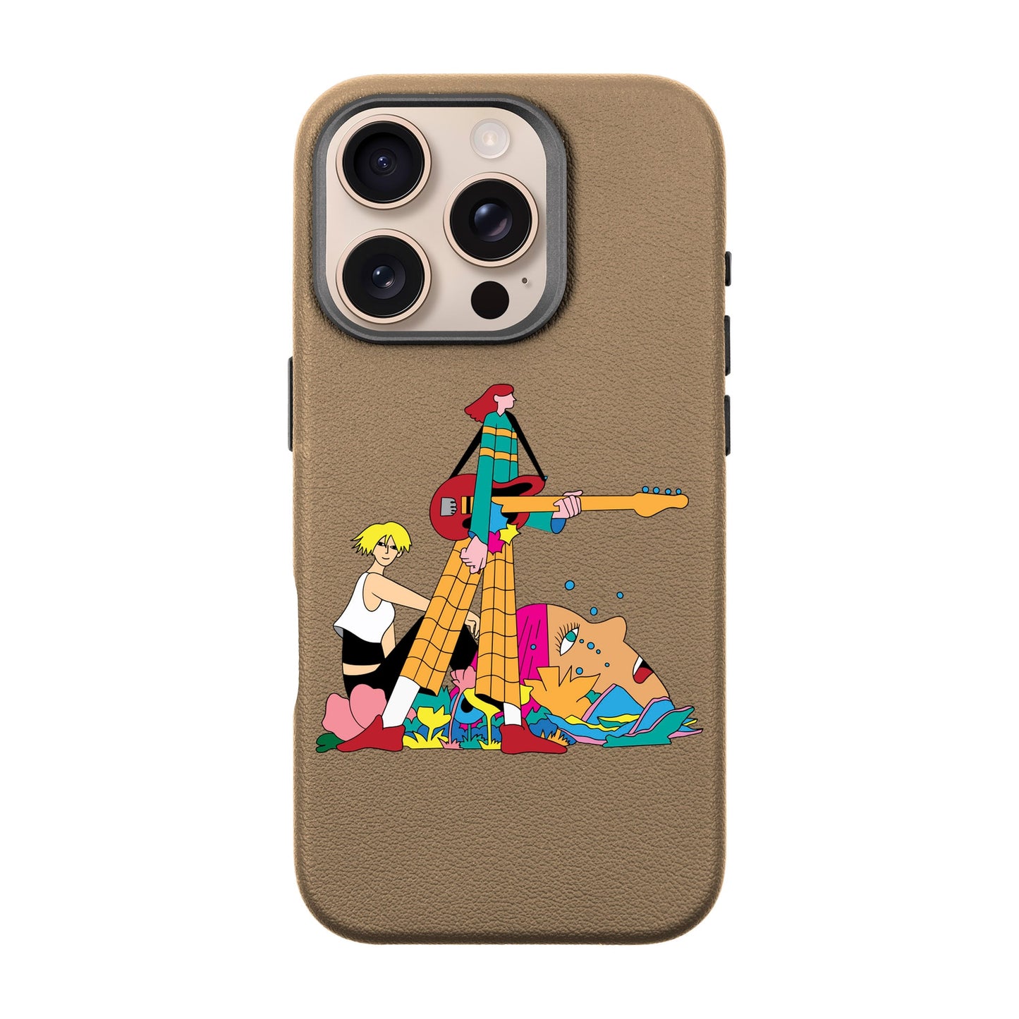 HER BAND-iPhone 16 Pro Leather Premium Kılıf MagSafe Özellikli