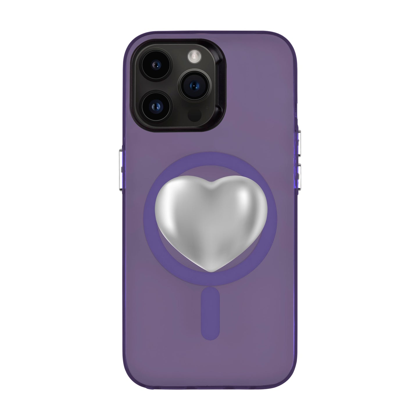 SILVER HEART-iPhone 14 Pro Max Hold Kılıf MagSafe Özellikli