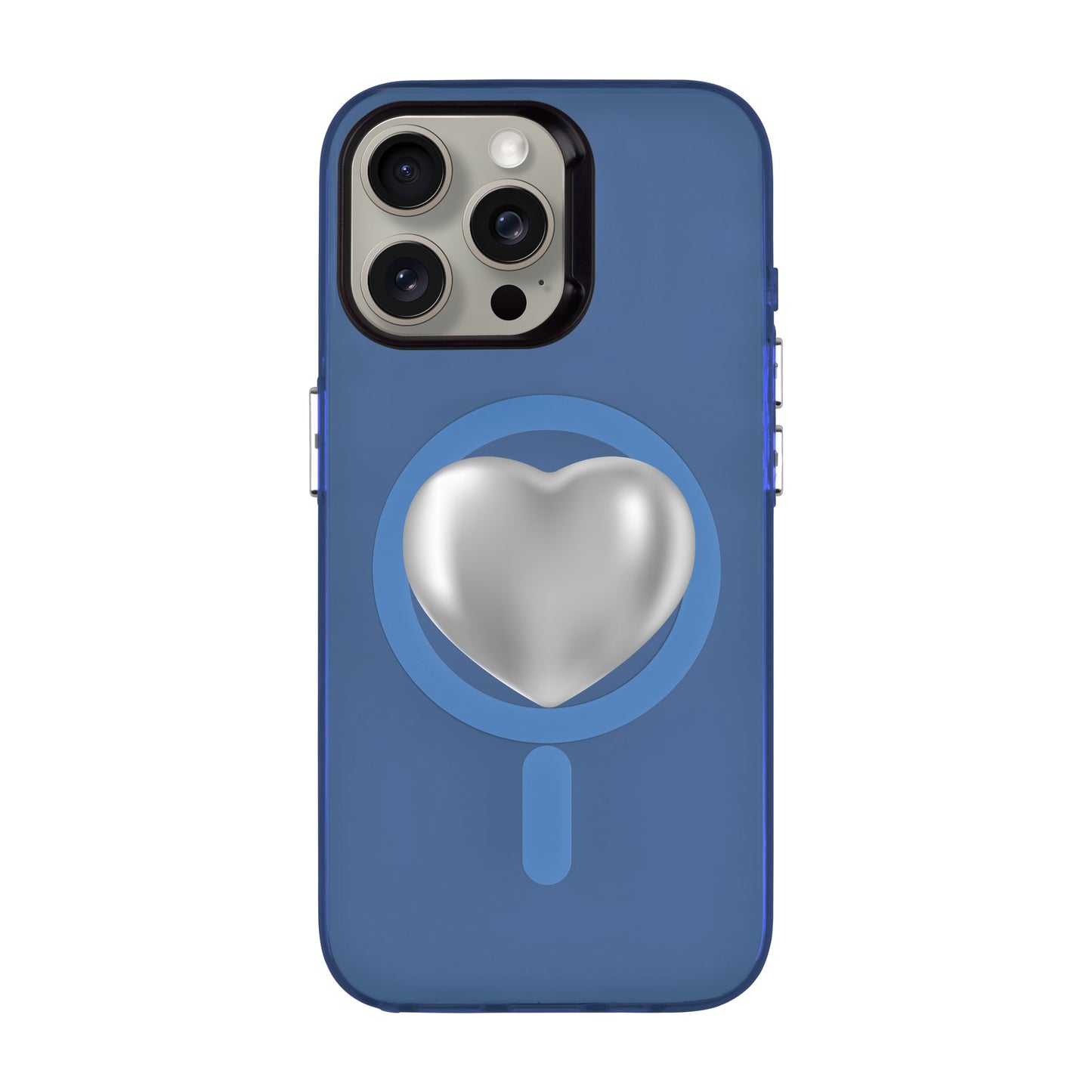 SILVER HEART-iPhone 15 Pro Max Hold Kılıf MagSafe Özellikli