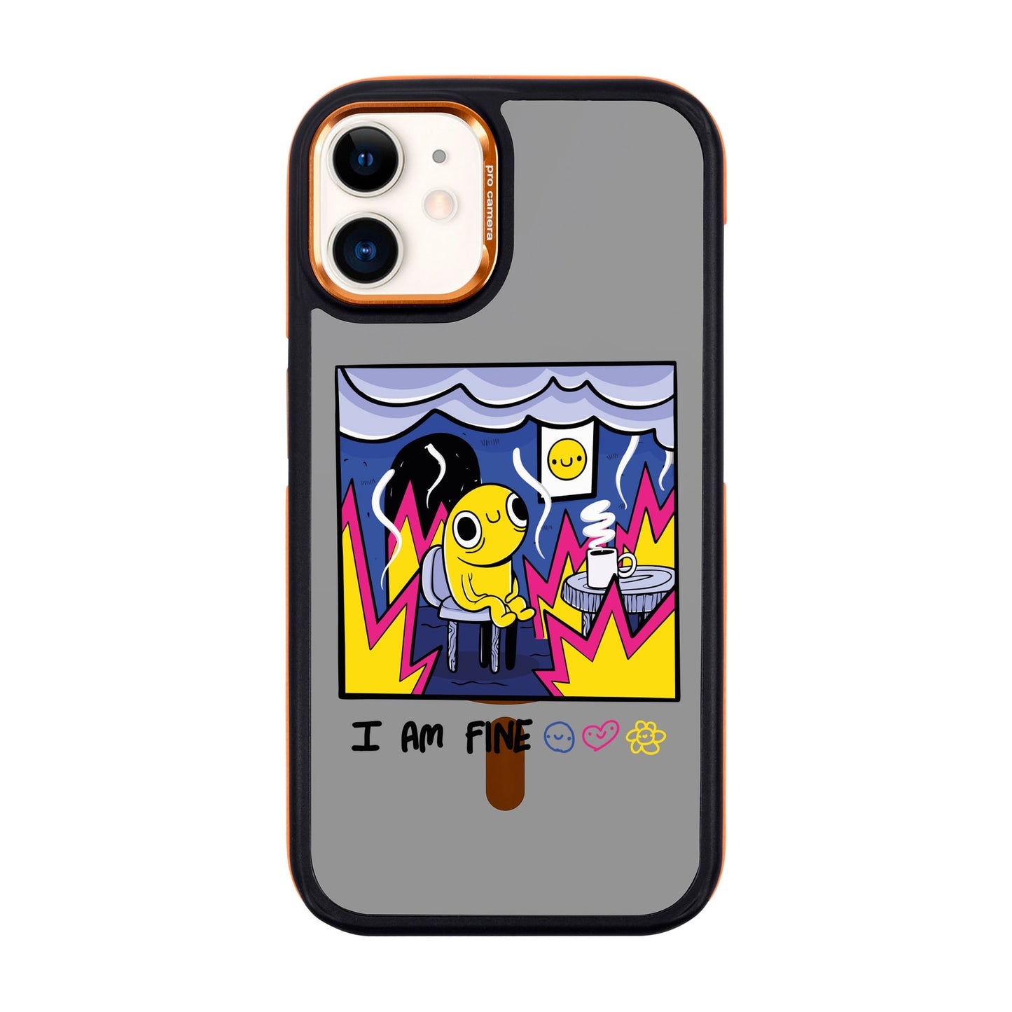 I AM FINE-iPhone 11 Dark Kılıf MagSafe Özellikli