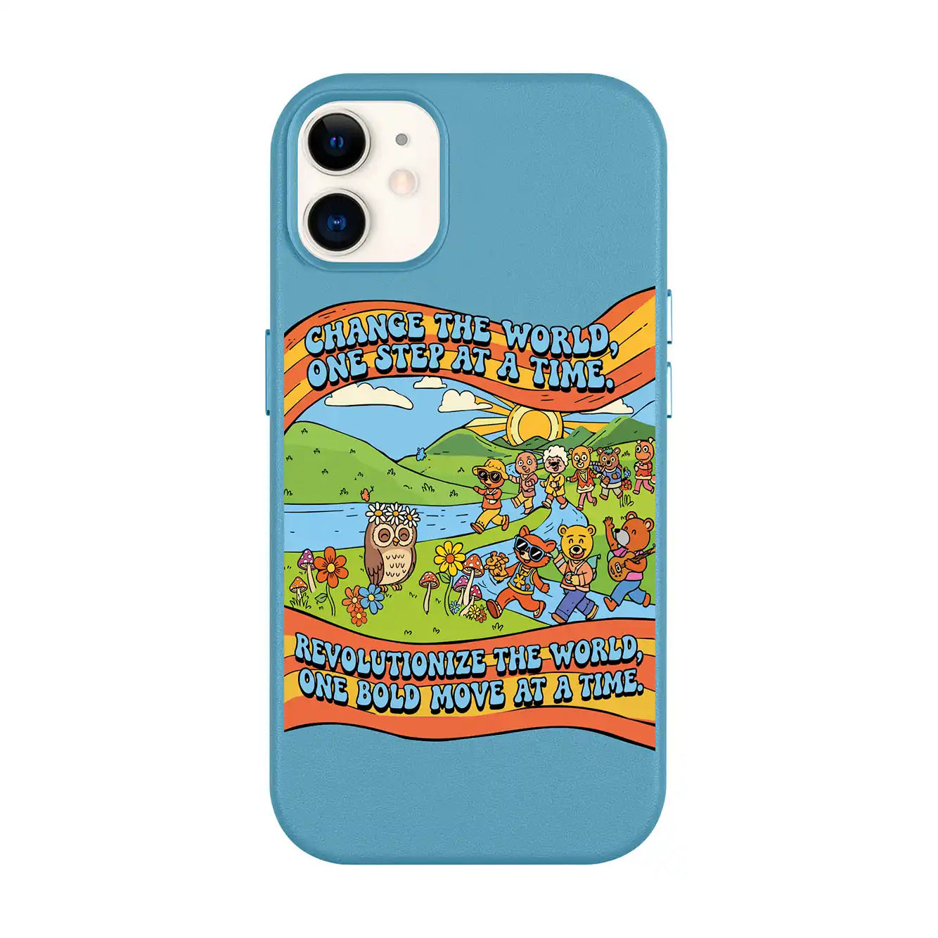 CHANGE THE WORLD-iPhone 11 Leather Kılıf MagSafe Özellikli