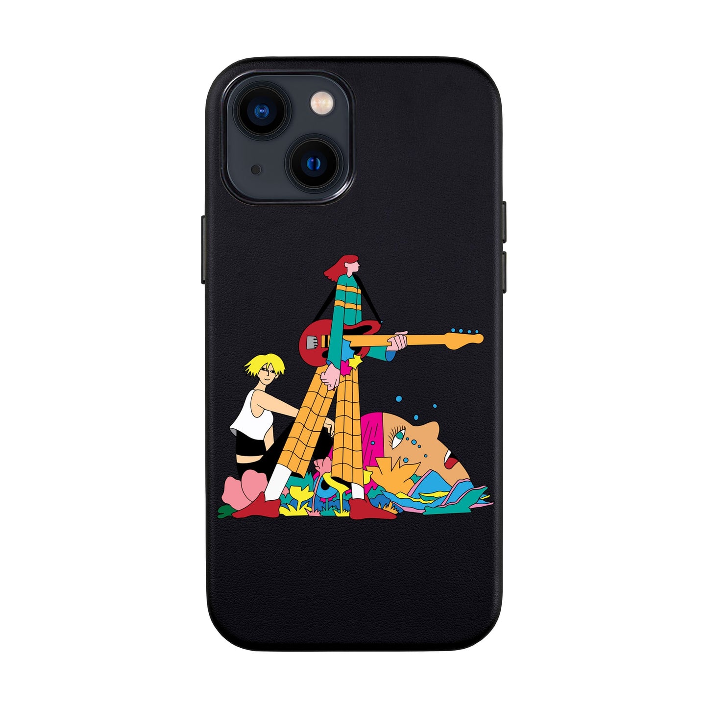 HER BAND-iPhone 14 Leather Kılıf