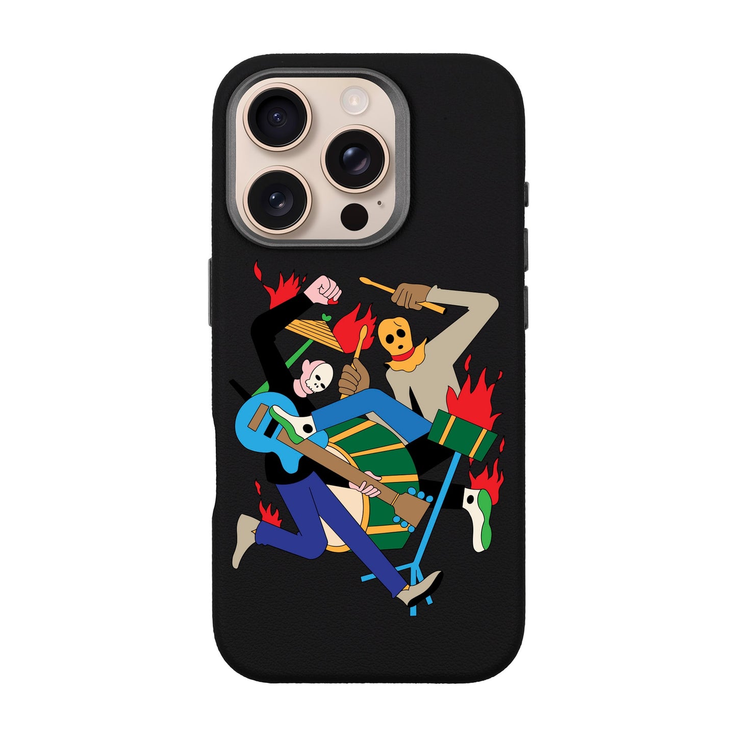 MONSTER MASH-iPhone 16 Pro Leather Premium Kılıf MagSafe Özellikli