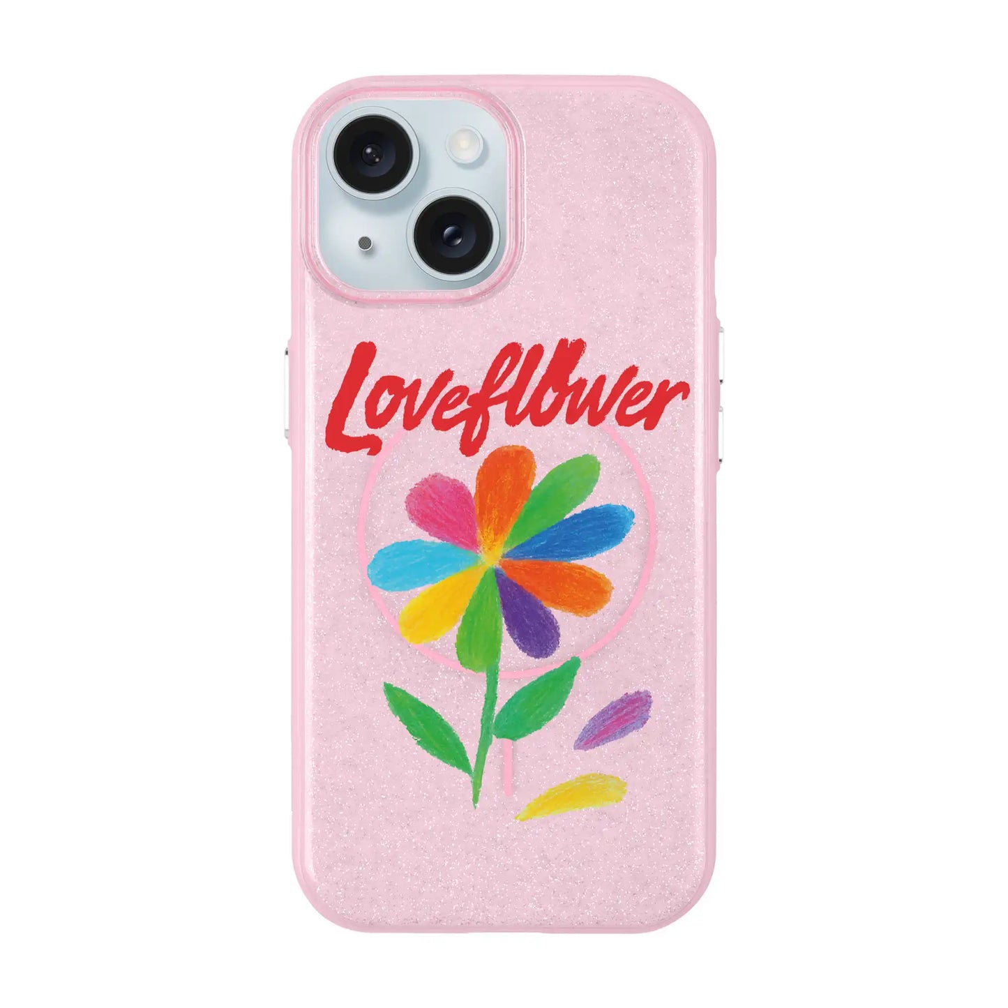 LOVE FLOWER-iPhone 14 Plus Radiant Kılıf MagSafe Özellikli