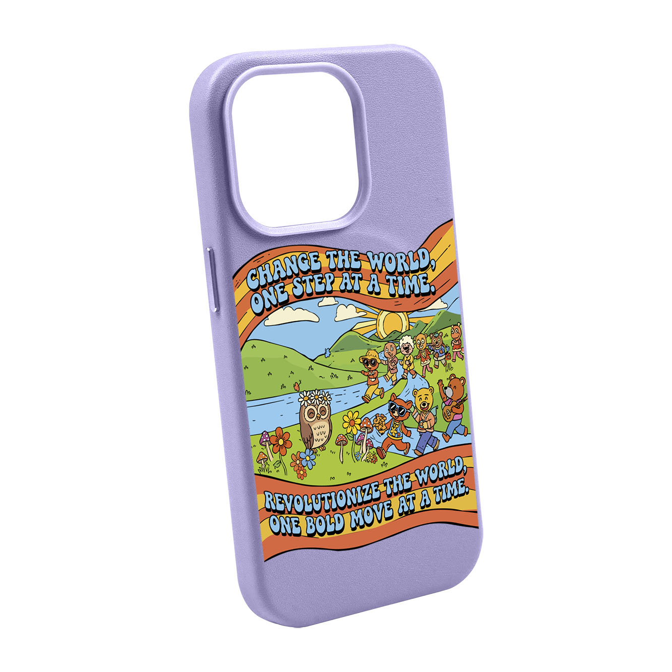 CHANGE THE WORLD-iPhone 11 Leather Kılıf MagSafe Özellikli