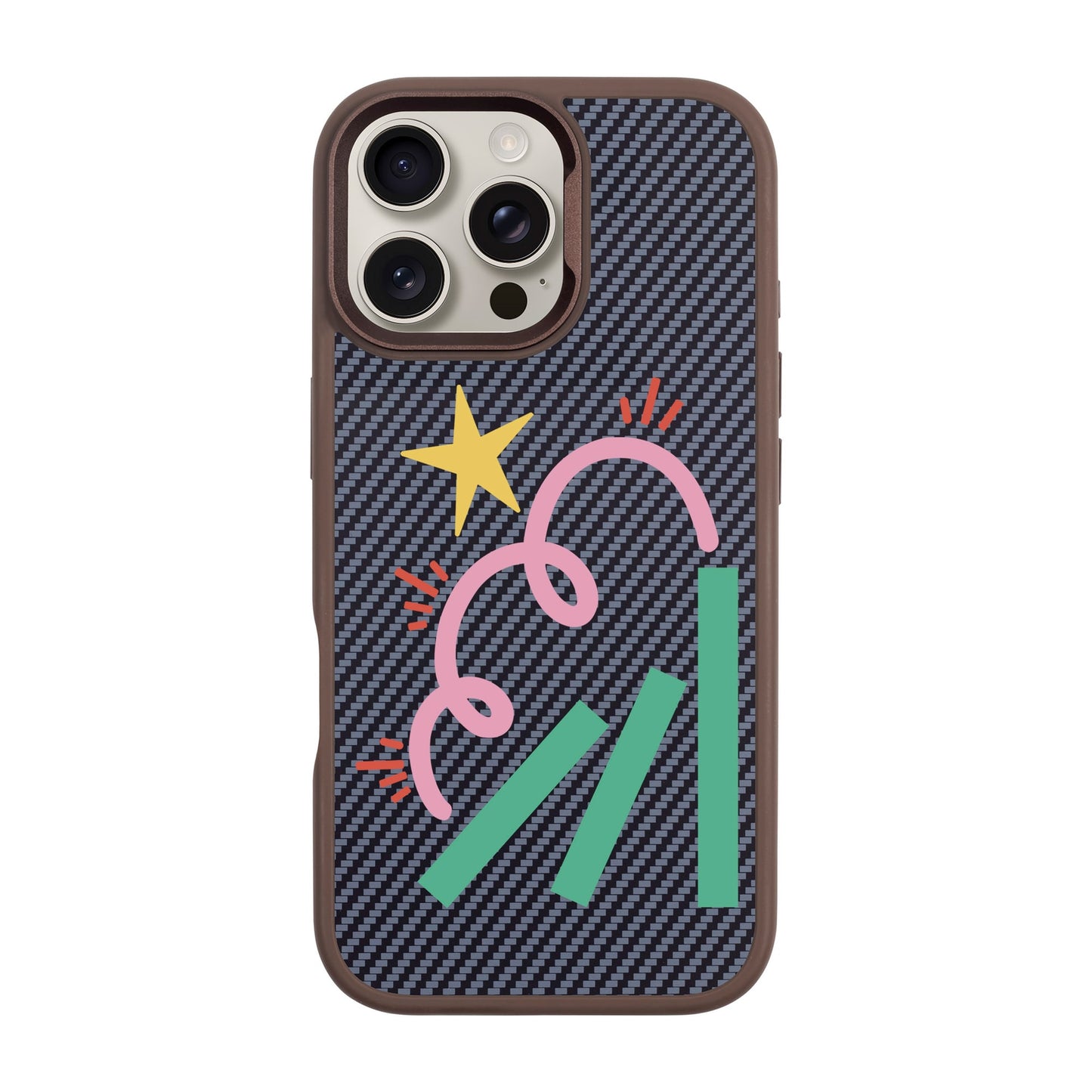 DOMINO-iPhone 16 Pro Max Plaid Kılıf MagSafe Özellikli