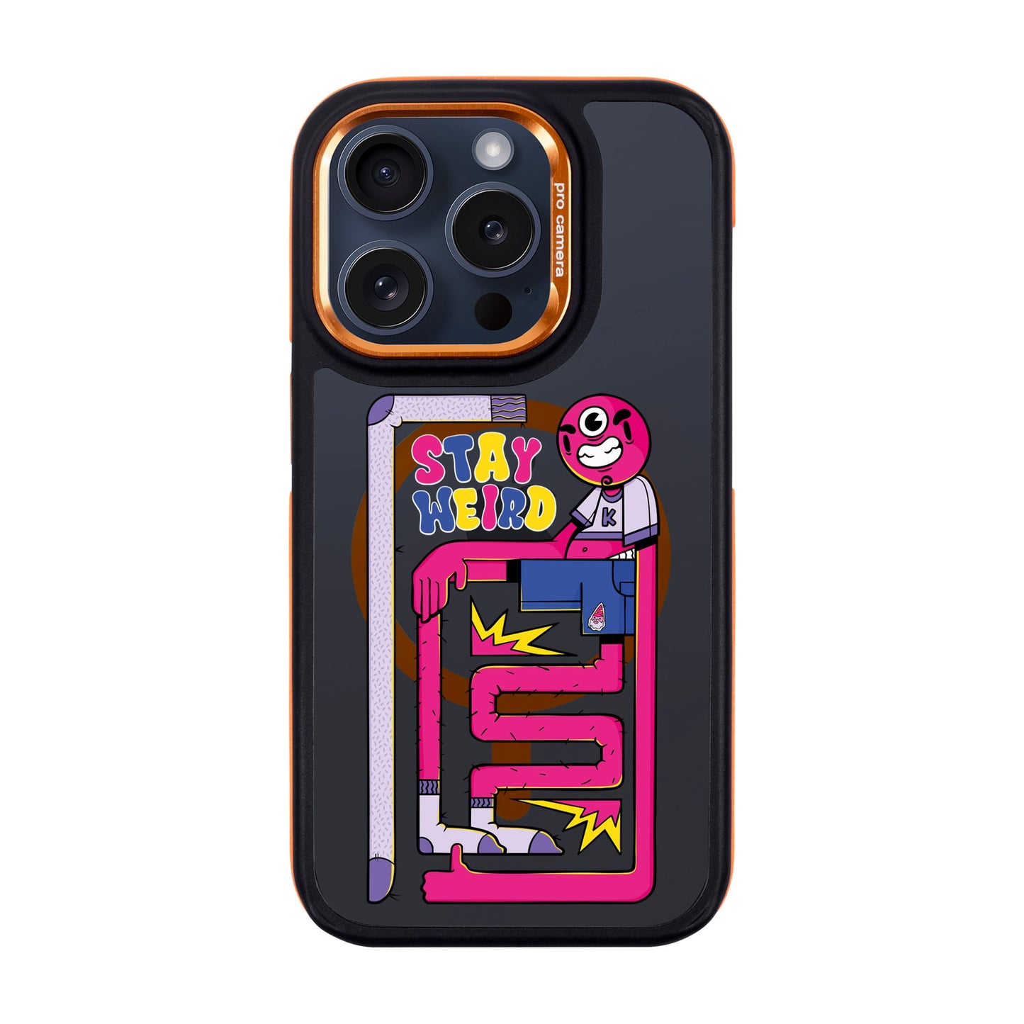 OG TOOTHY-iPhone 15 Pro Dark Kılıf MagSafe Özellikli
