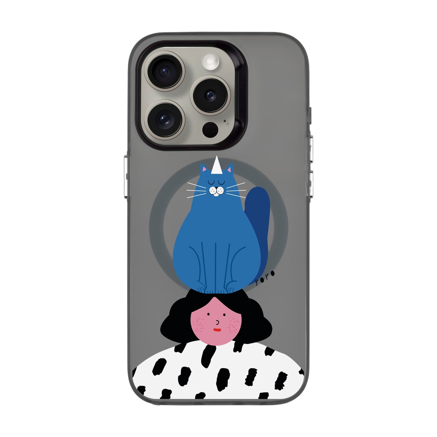 NAUGHTY CAT-iPhone 15 Pro Hold Kılıf MagSafe Özellikli