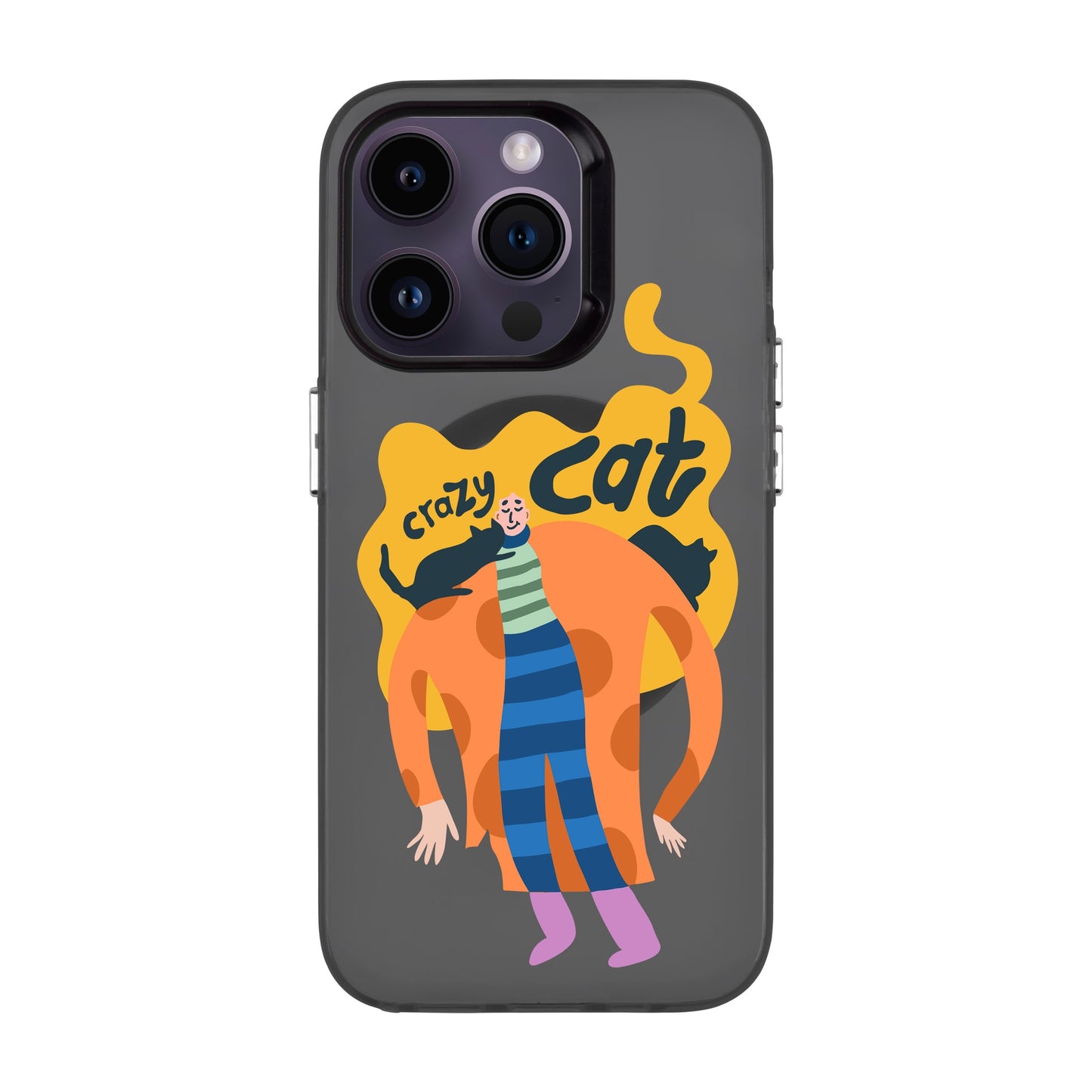 CRAZY CAT-iPhone 14 Pro Hold Kılıf MagSafe Özellikli
