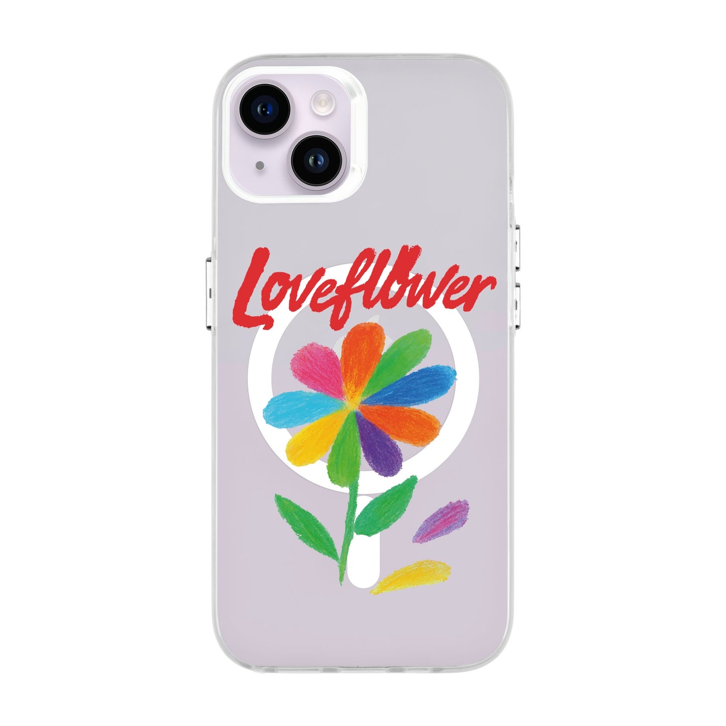 LOVE FLOWER-iPhone 14 Plus Hold Kılıf MagSafe Özellikli