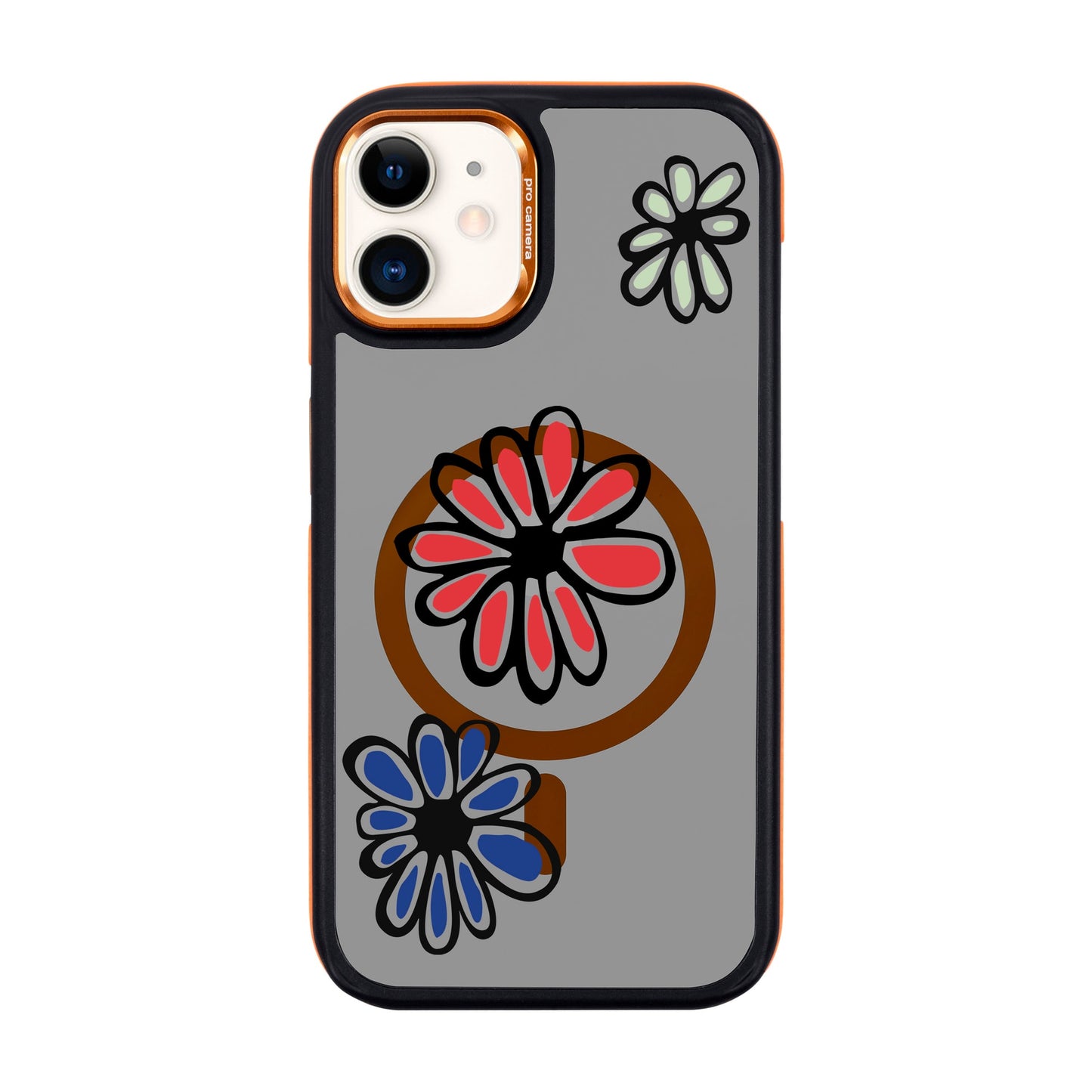 FLORIST-iPhone 11 Dark Kılıf MagSafe Özellikli
