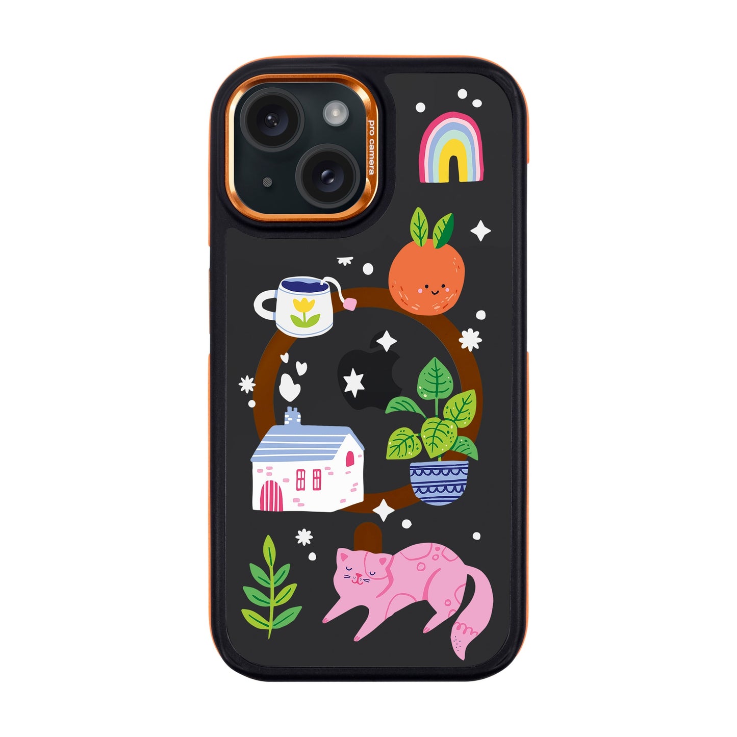 FRESH SPRING-iPhone 15 Dark Kılıf MagSafe Özellikli