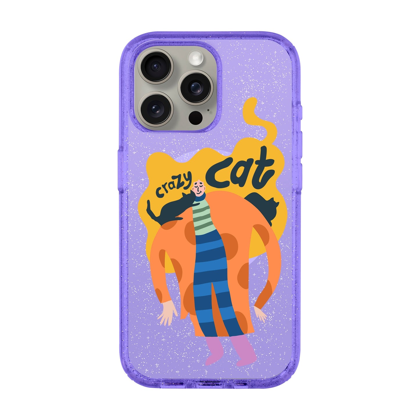 CRAZY CAT-iPhone 15 Pro Max Shiny Kılıf MagSafe Özellikli