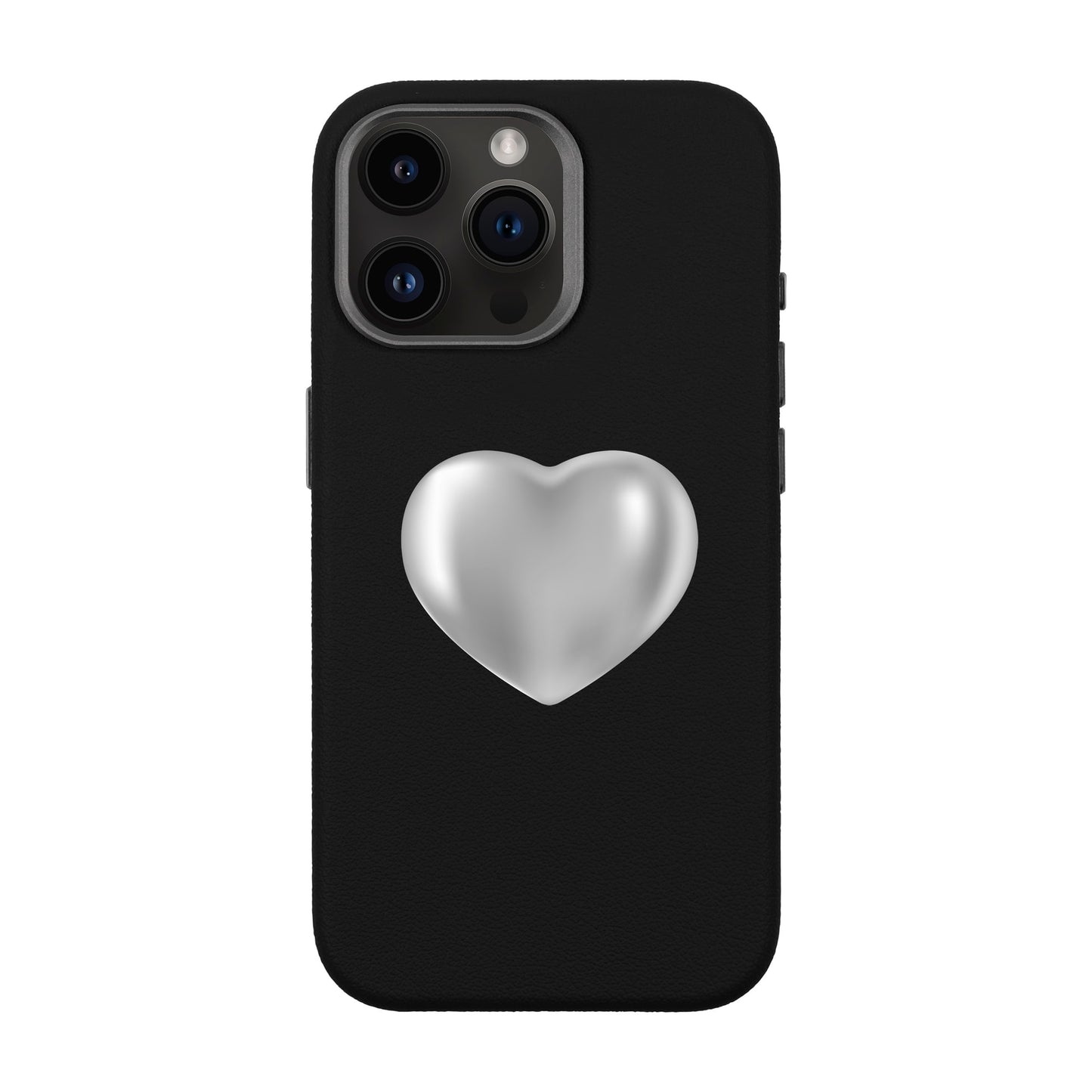 SILVER HEART-iPhone 14 Pro Max Leather Premium Kılıf MagSafe Özellikli