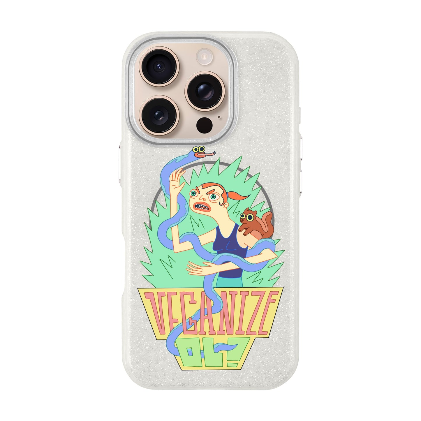 VEGANİZE-iPhone 16 Pro Radiant Kılıf MagSafe Özellikli