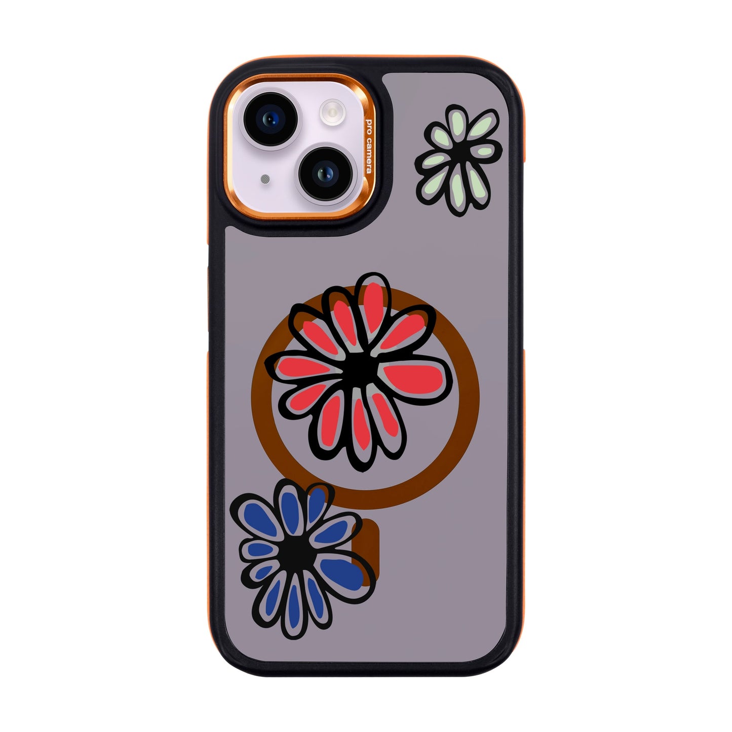 FLORIST-iPhone 14 Dark Kılıf MagSafe Özellikli