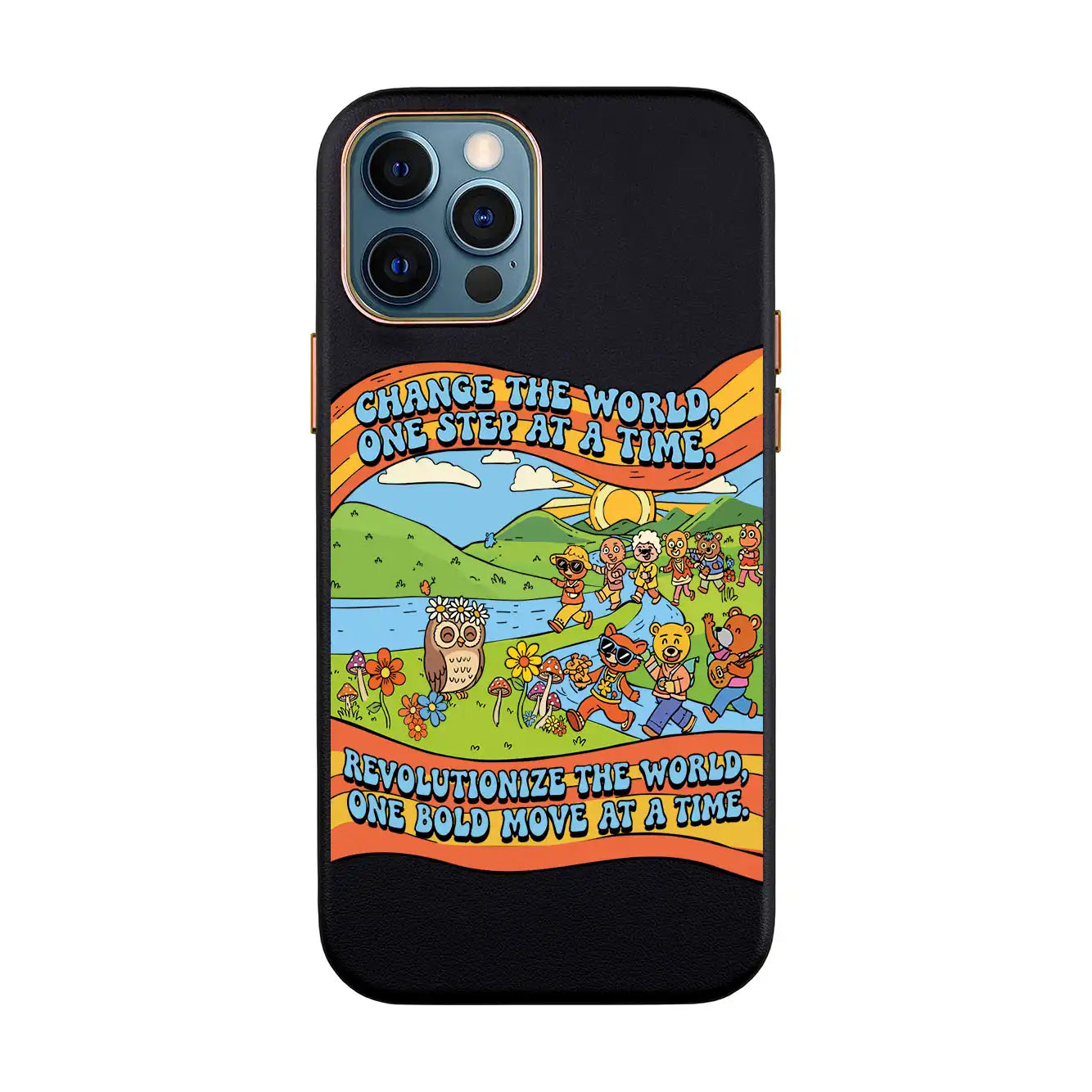 CHANGE THE WORLD-iPhone 7 Plus / 8 Plus Leather Kılıf