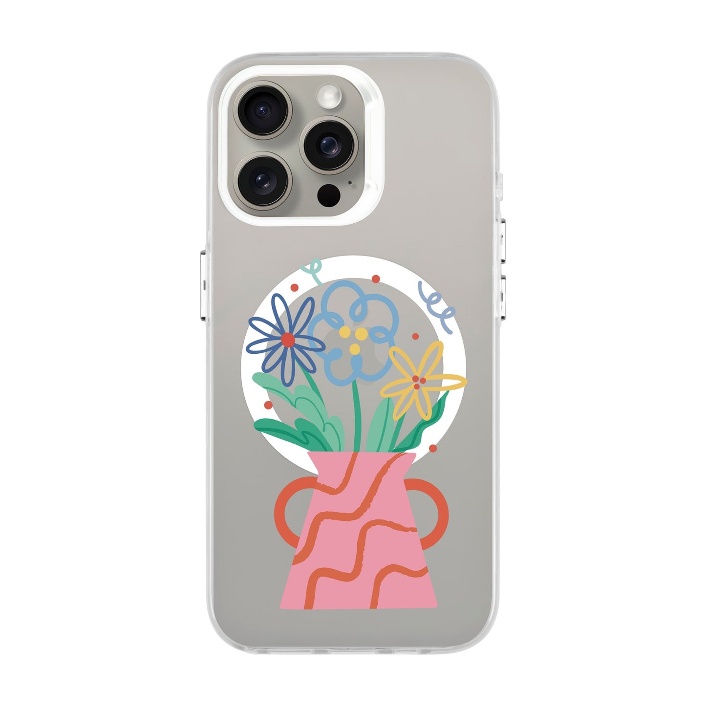 PINK VASE-iPhone 15 Pro Max Hold Kılıf MagSafe Özellikli