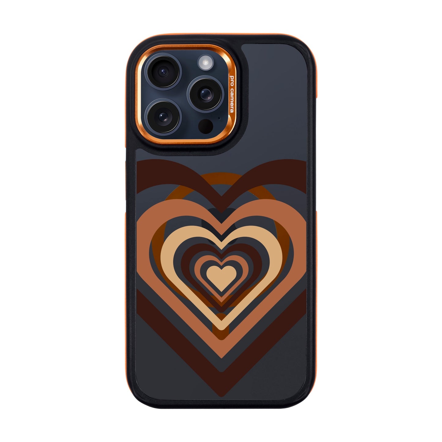 HEART-iPhone 15 Pro Max Dark Kılıf MagSafe Özellikli