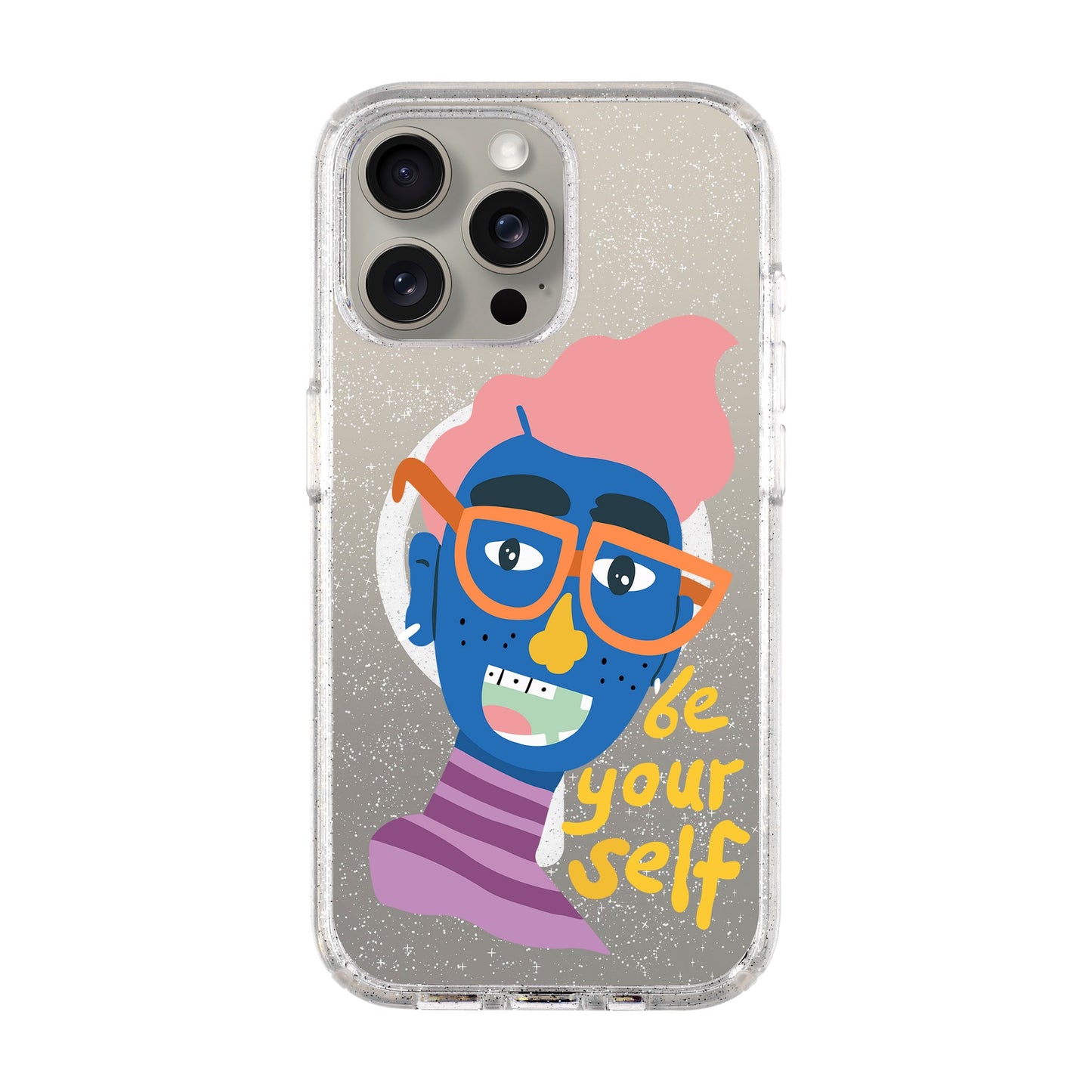 BE YOUR SELF-iPhone 15 Pro Max Shiny Kılıf MagSafe Özellikli