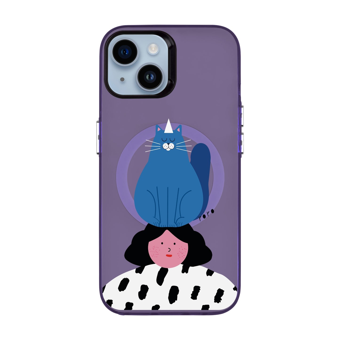 NAUGHTY CAT-iPhone 14 Hold Kılıf MagSafe Özellikli
