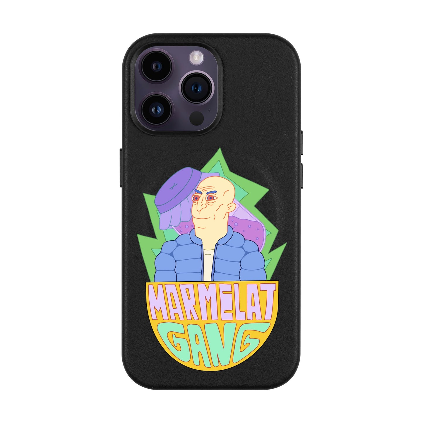 MARMELAT GANG-iPhone 14 Pro Max Leather Kılıf MagSafe Özellikli