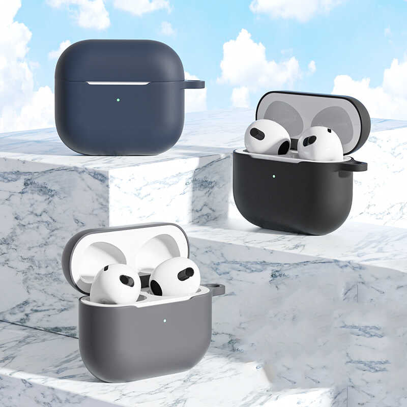 NEW-Apple AirPods 3 Ultra Silikon Kılıf