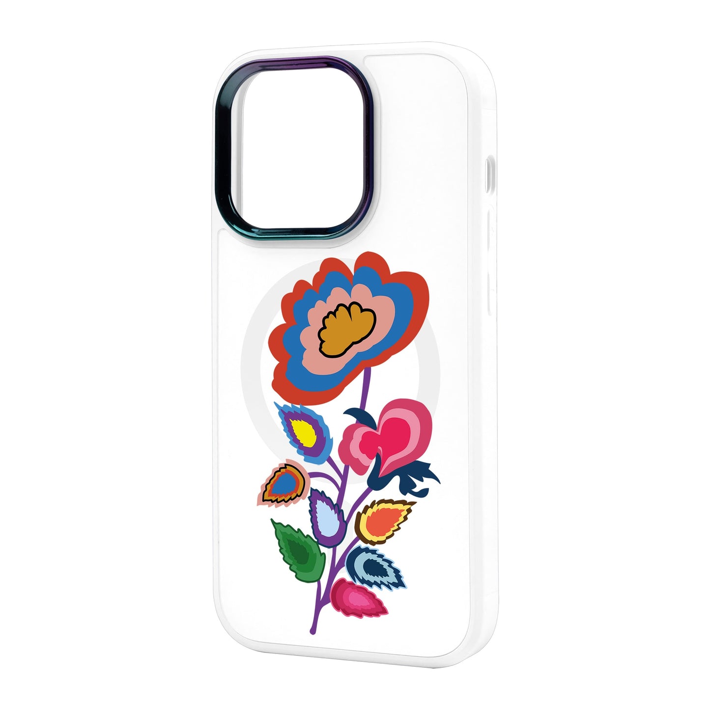 KNITTED FLOWER-iPhone 14 Pro Max Vigor Kılıf MagSafe Özellikli