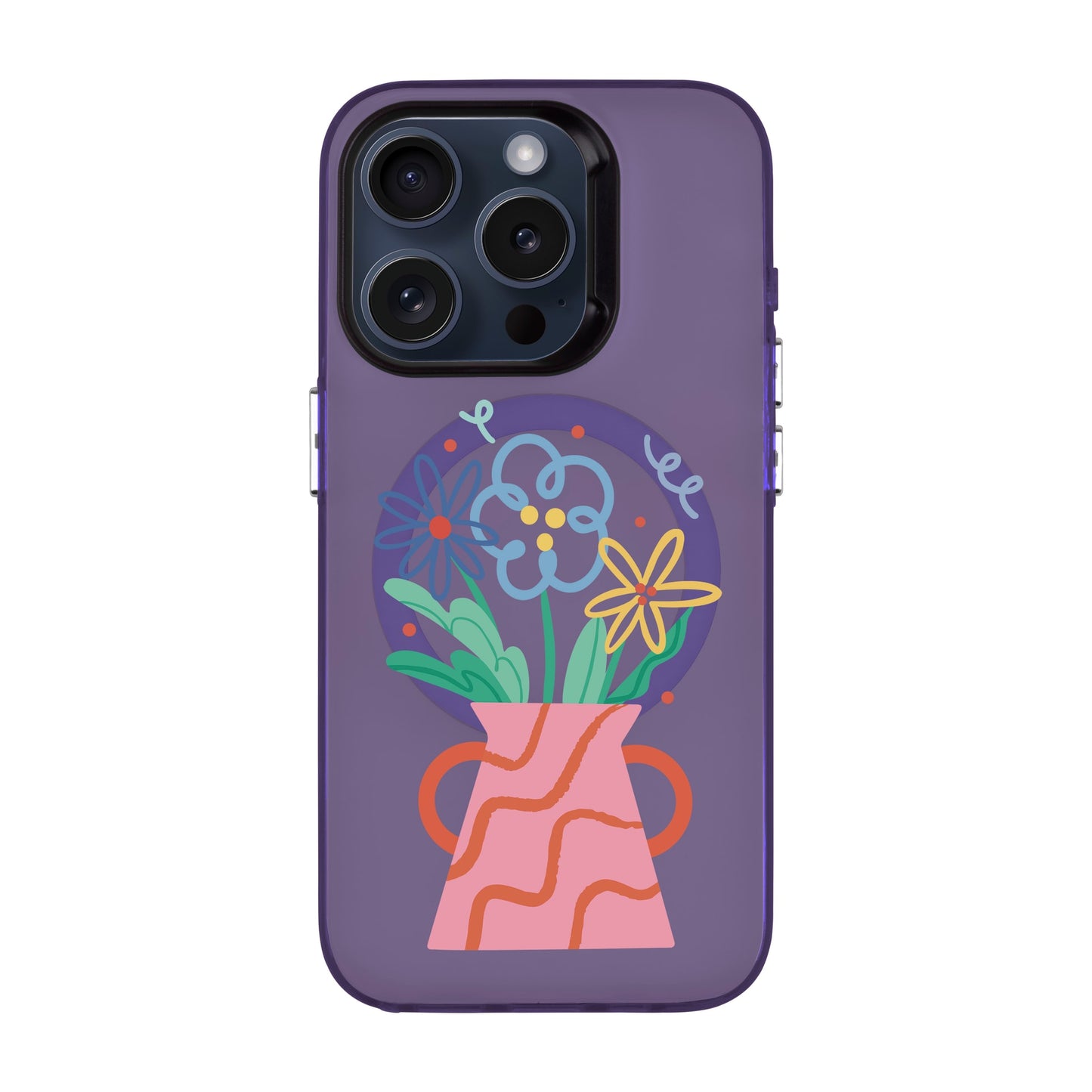 PINK VASE-iPhone 15 Pro Hold Kılıf MagSafe Özellikli