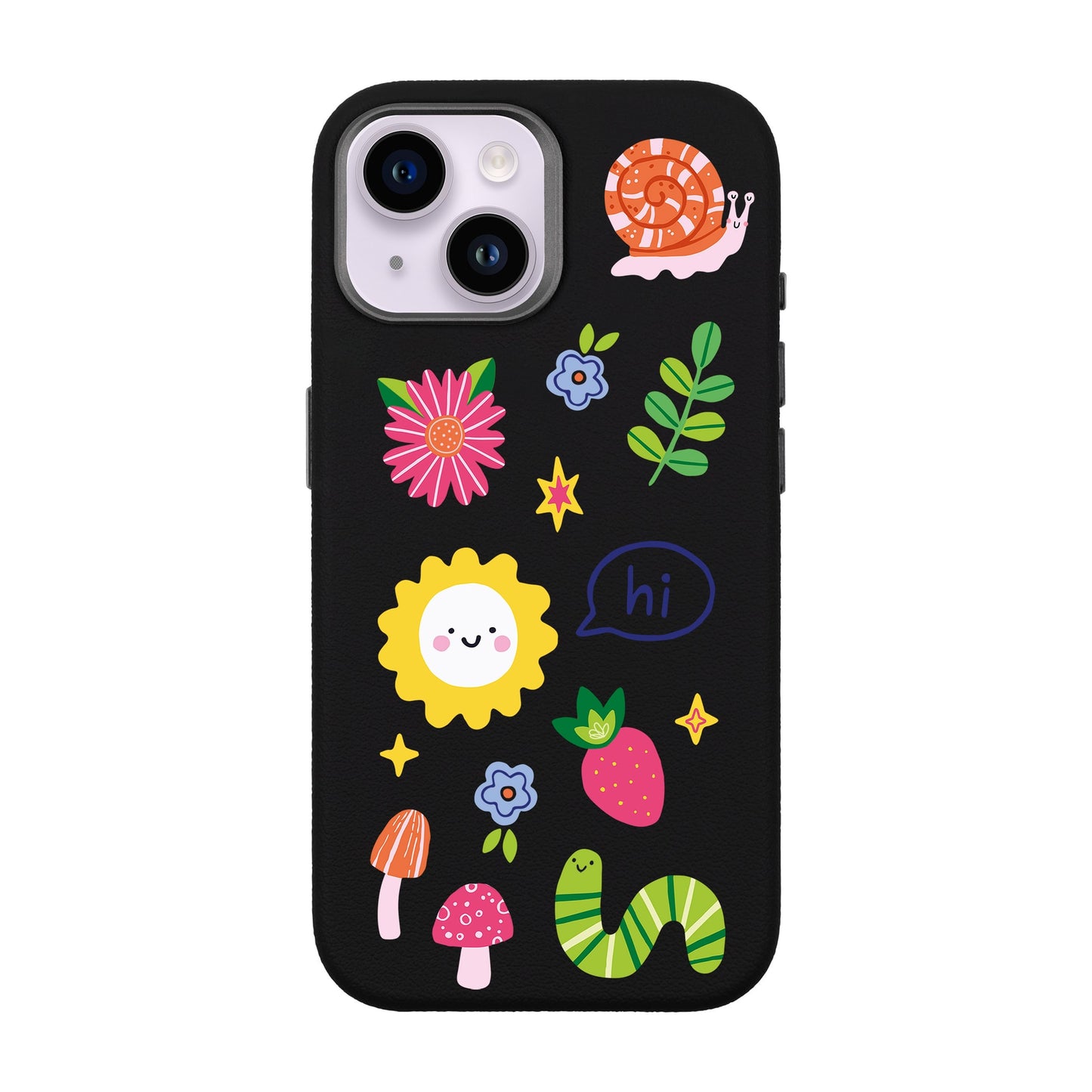 HELLO NATURE-iPhone 14 Leather Premium Kılıf MagSafe Özellikli
