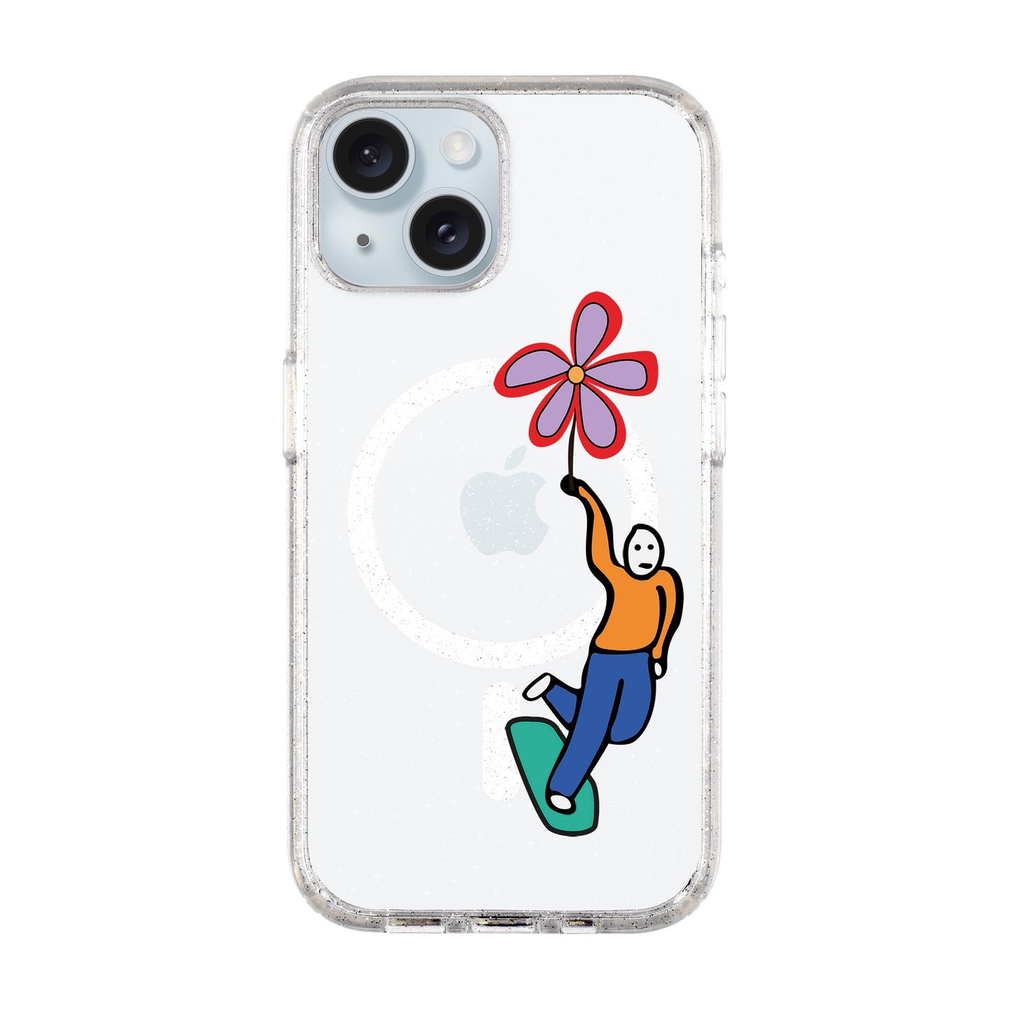 SKATEBOARDER-iPhone 15 Plus Shiny Kılıf MagSafe Özellikli