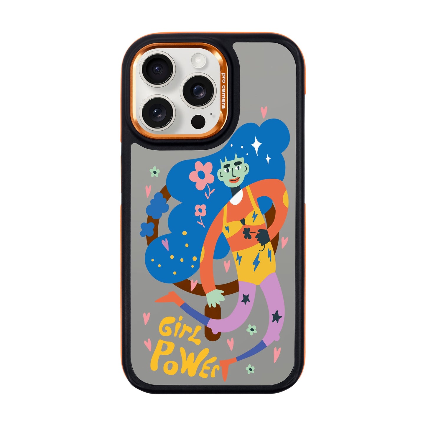 GIRL POWER-iPhone 15 Pro Max Dark Kılıf MagSafe Özellikli
