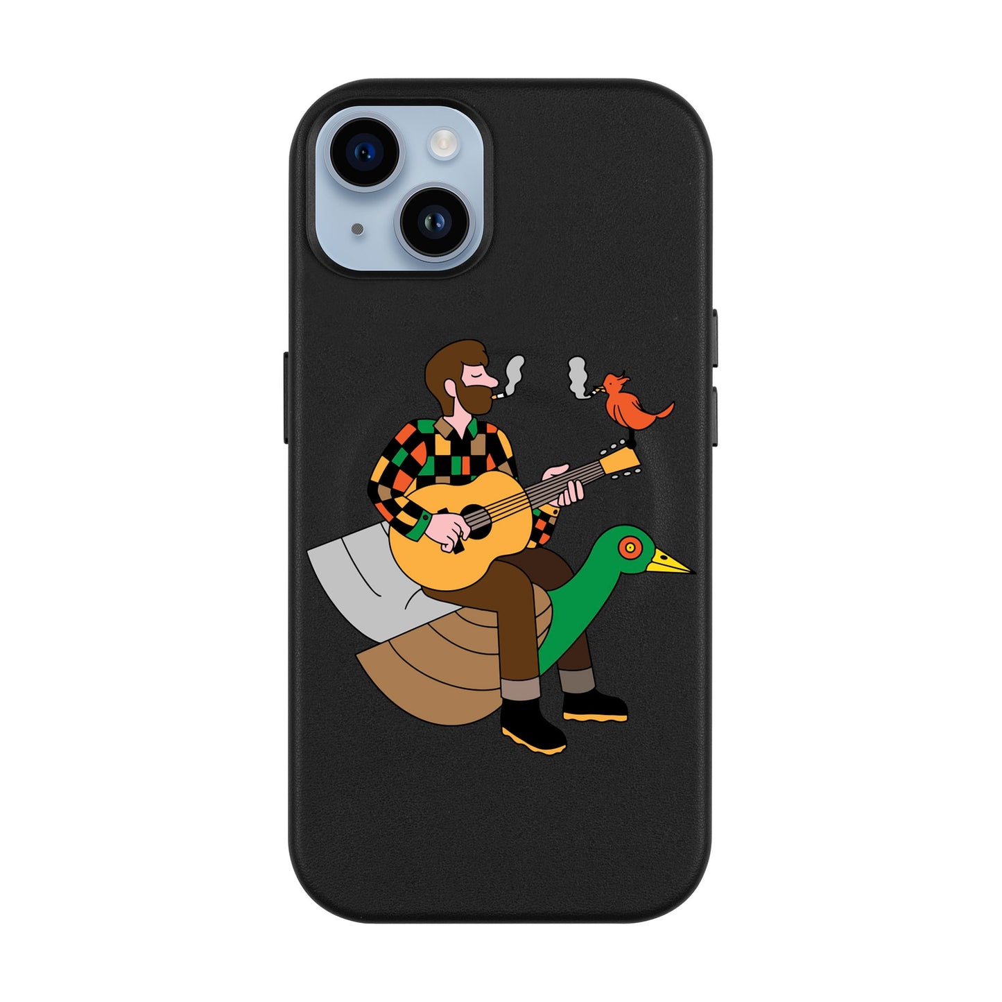 BIRDS OF A FEATHER-iPhone 14 Plus Leather Kılıf MagSafe Özellikli