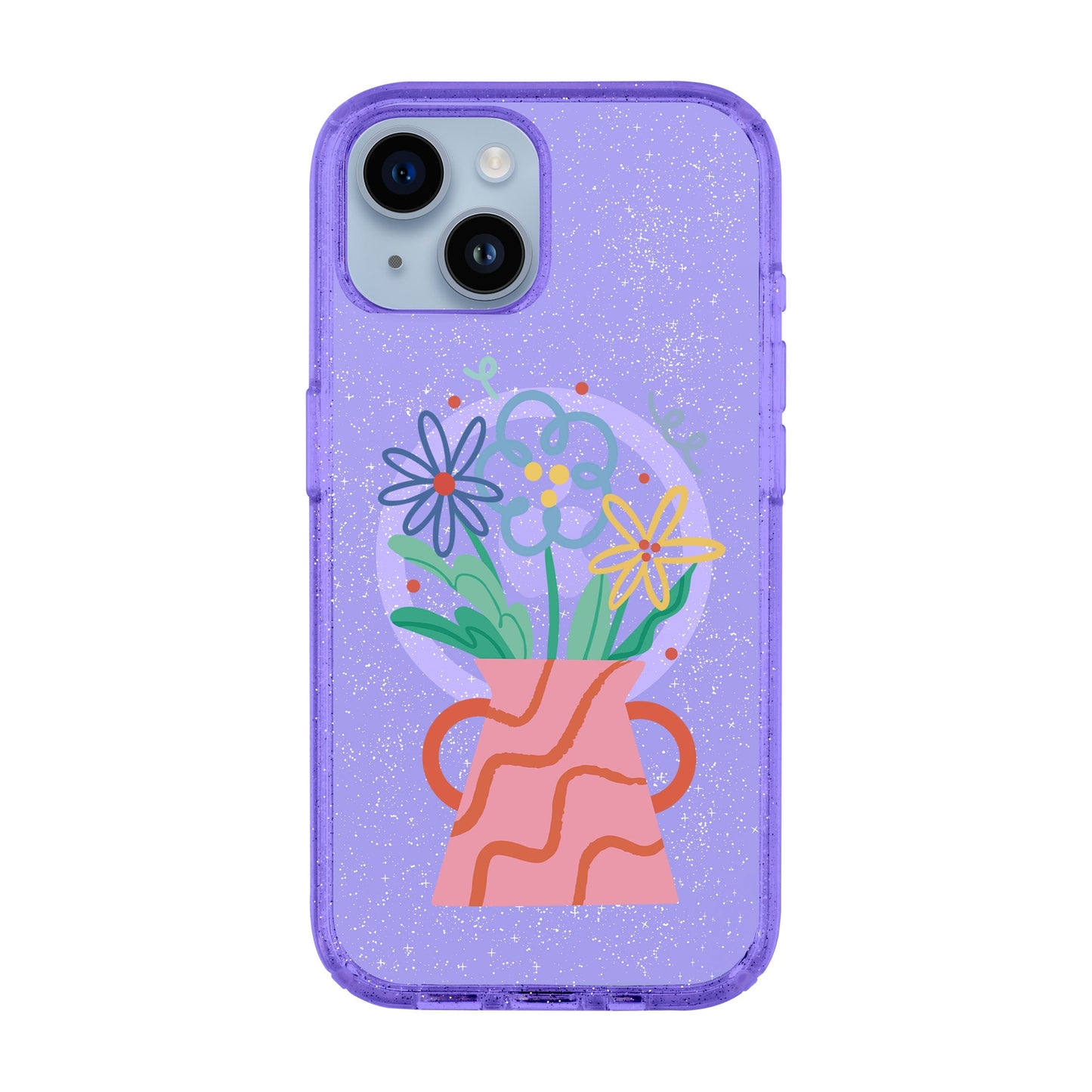 PINK VASE-iPhone 13 Shiny Kılıf MagSafe Özellikli