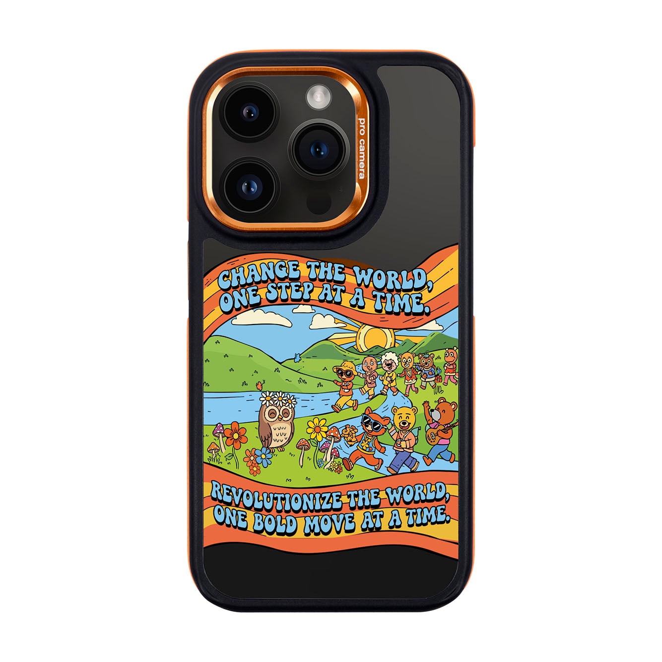 CHANGE THE WORLD-iPhone 14 Pro Dark Kılıf MagSafe Özellikli