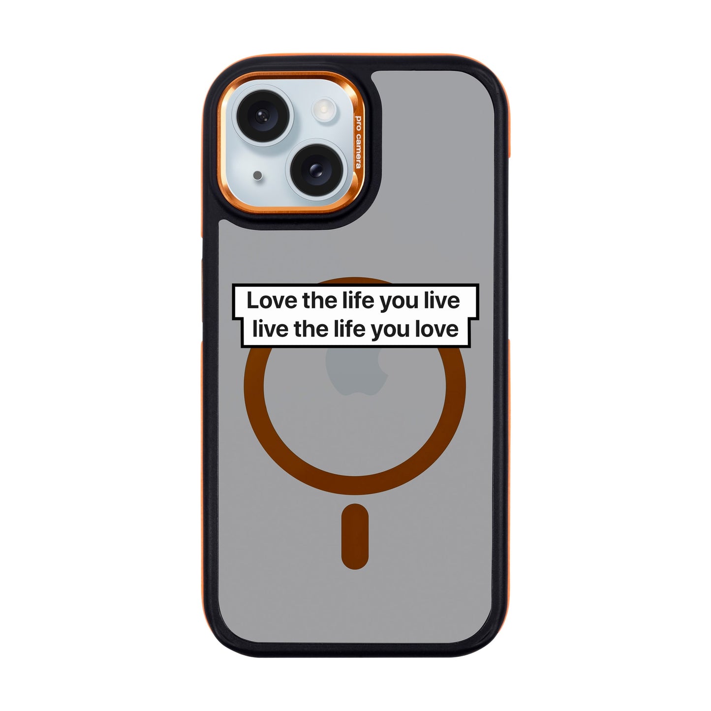 LOVE THE LIFE-iPhone 15 Dark Kılıf MagSafe Özellikli