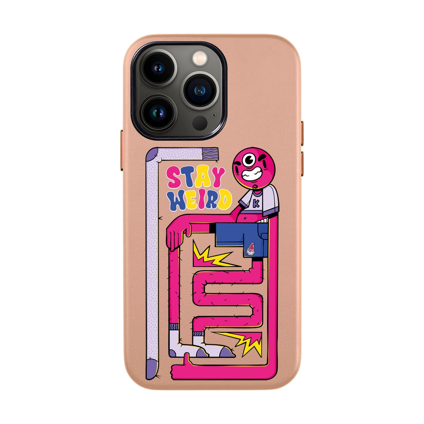 OG TOOTHY-iPhone 13 Pro Max Leather Kılıf