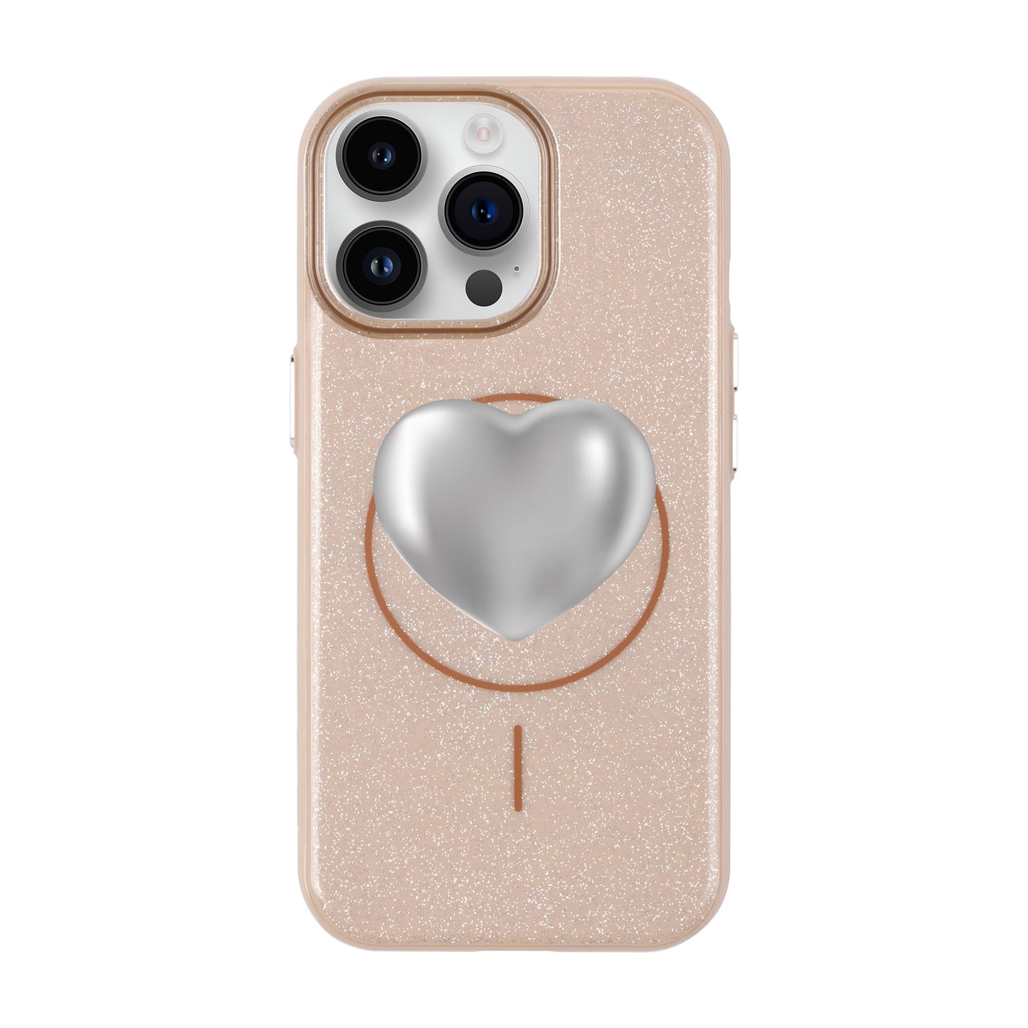 SILVER HEART-iPhone 14 Pro Max Radiant Kılıf MagSafe Özellikli