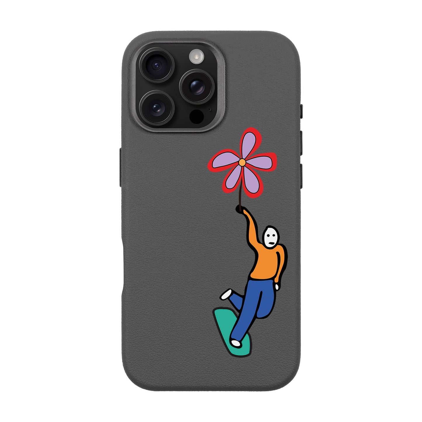 SKATEBOARDER-iPhone 16 Pro Max Leather Premium Kılıf MagSafe Özellikli