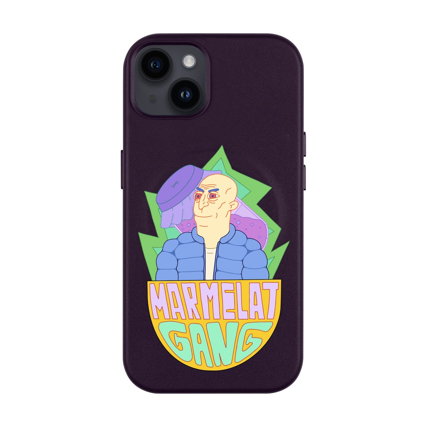 MARMELAT GANG-iPhone 14 Plus Leather Kılıf MagSafe Özellikli