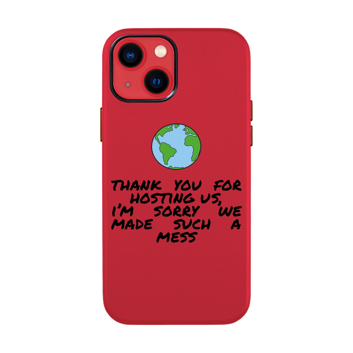 MESS-iPhone 14 Leather Kılıf